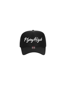 FLYING HIGH BLACK TRUCKER HAT