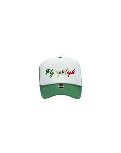 F.H. MEXICO WHITE & GREEN TRUCKER HAT